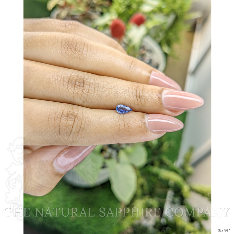 0.71 Ct. Blue Sapphire from Ceylon (Sri Lanka)