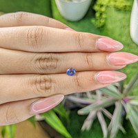 0.63 Ct. Blue Sapphire from Ceylon (Sri Lanka) Life Style