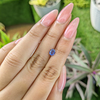 0.63 Ct. Blue Sapphire from Ceylon (Sri Lanka) Life Style