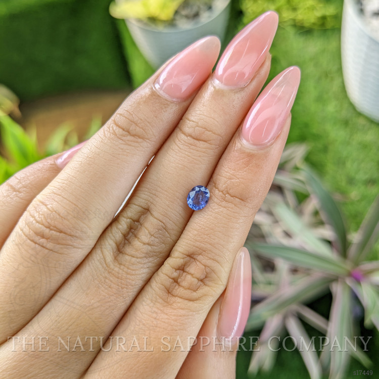 0.63 Ct. Blue Sapphire from Ceylon (Sri Lanka)