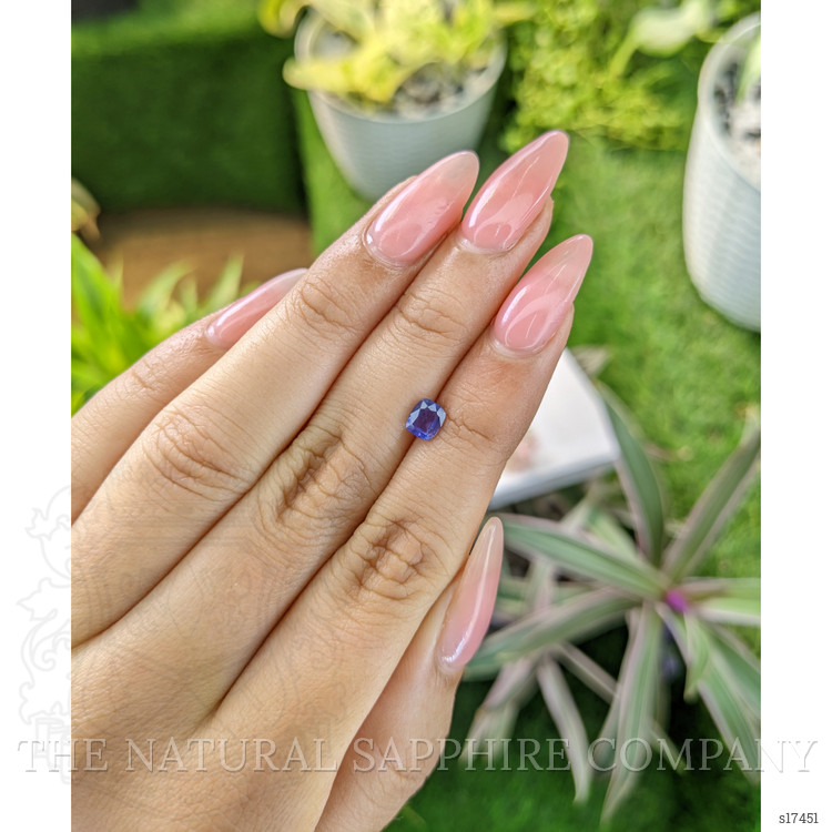 0.69 Ct. Color Change Sapphire from Ceylon (Sri Lanka)