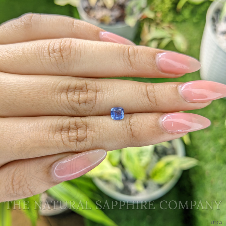 0.77 Ct. Blue Sapphire from Ceylon (Sri Lanka)