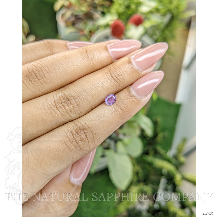 0.46 Ct. Pinkish Purple Sapphire from Ceylon (Sri Lanka)