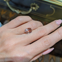 4.16 Ct. Padparadscha Sapphire from Madagascar Life Style