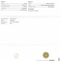 2.57 Ct. Padparadscha Sapphire from Ceylon (Sri Lanka) Scan Report