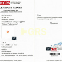 2.06 Ct. Sapphire from Madagascar Scan Report
