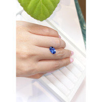 2.25 Ct. Blue Sapphire from Ceylon (Sri Lanka) Life Style