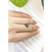 1.84 Ct. Green Sapphire from Madagascar Life Style