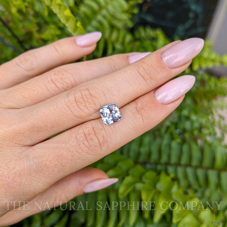 2.74 Ct. Bluish Grey Sapphire from Ceylon (Sri Lanka)