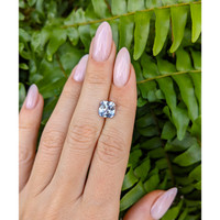 2.74 Ct. Bluish Grey Sapphire from Ceylon (Sri Lanka) Life Style