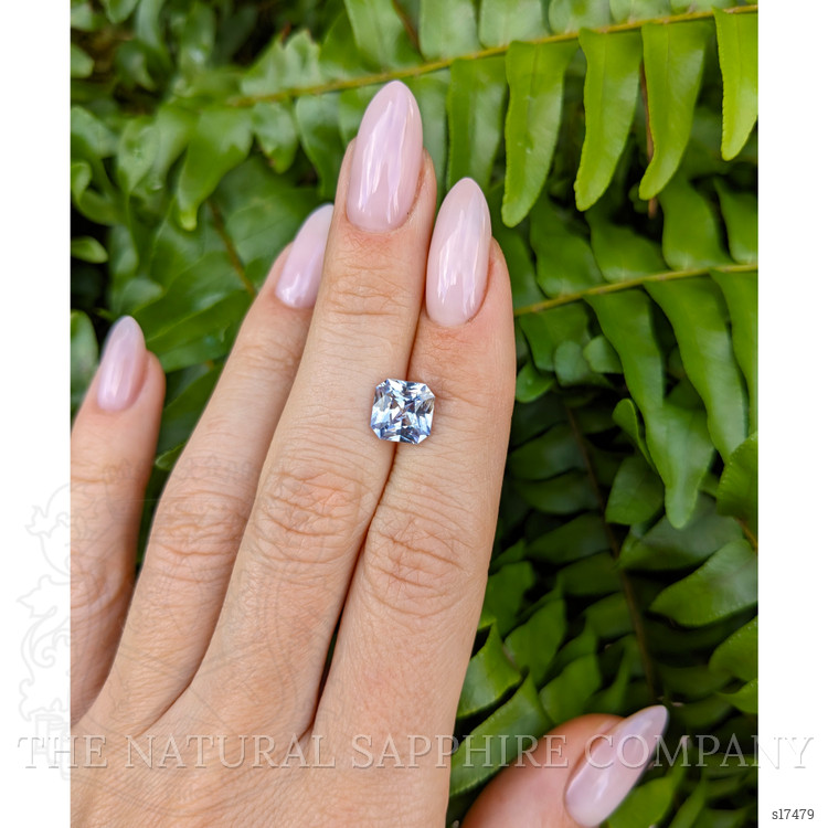 2.74 Ct. Bluish Grey Sapphire from Ceylon (Sri Lanka)