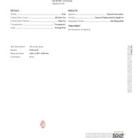 0.40 Ct. Padparadscha Sapphire from Ceylon (Sri Lanka) Scan Report