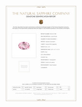 0.41 Ct. Pink Sapphire from Ceylon (Sri Lanka) Scan Report