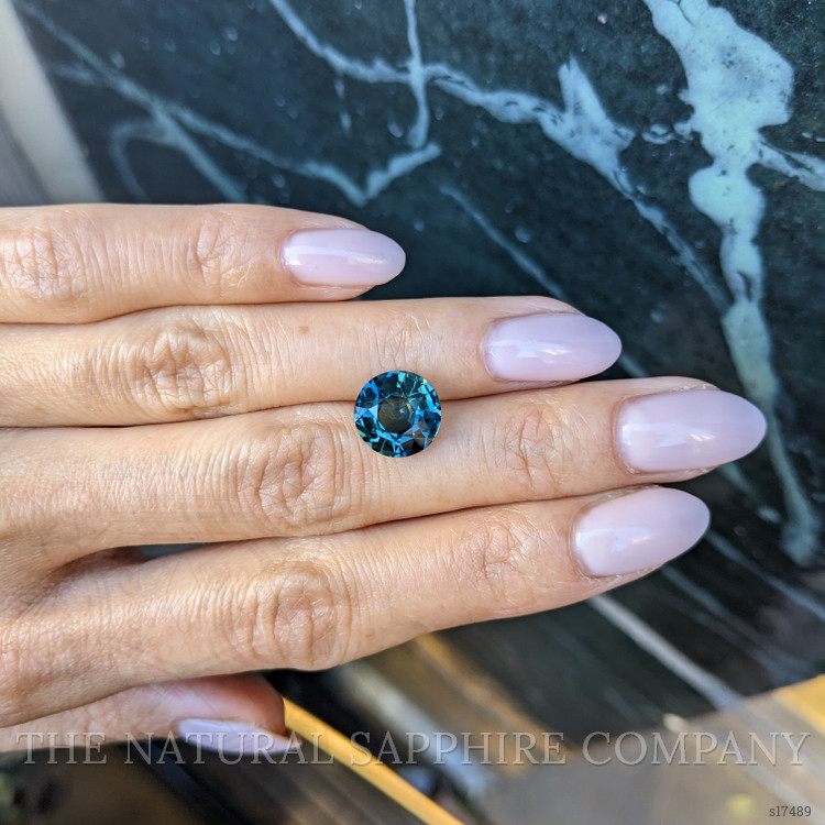 5.06 Ct. Bluish Green Sapphire from Ceylon (Sri Lanka)