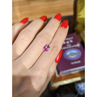 1.27 Ct. Purplish Pink Sapphire from Ceylon (Sri Lanka) Life Style