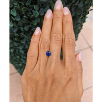 1.29 Ct. Blue Sapphire from Thailand Life Style