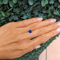 1.29 Ct. Blue Sapphire from Thailand Life Style