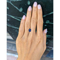 1.73 Ct. Blue Sapphire from Thailand Life Style