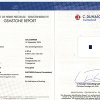 2.27 Ct. Blue Sapphire from Ethiopia Scan Report