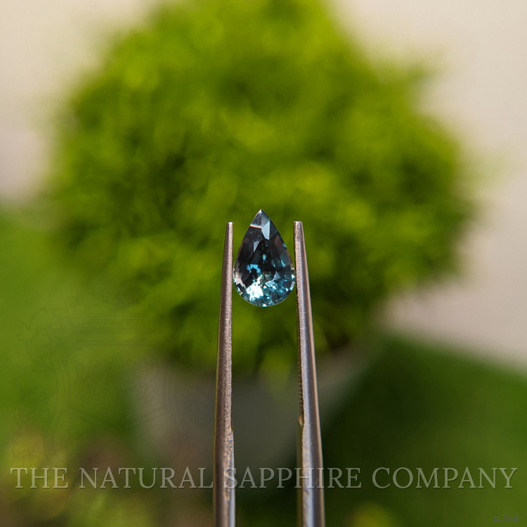 1.35 Ct. Greenish Blue Sapphire from Madagascar