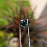 2.20 Ct. Green Sapphire from Madagascar Life Style
