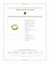 1.22 Ct. Yellow Sapphire from Tanzania Scan Report