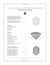 1.27 Ct. Sapphire from Tanzania 3 D Scan Report
