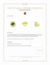 1.25 Ct. Yellow Sapphire from Tanzania Appraisal