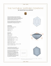 1.36 Ct. Sapphire from Tanzania 3 D Scan Report