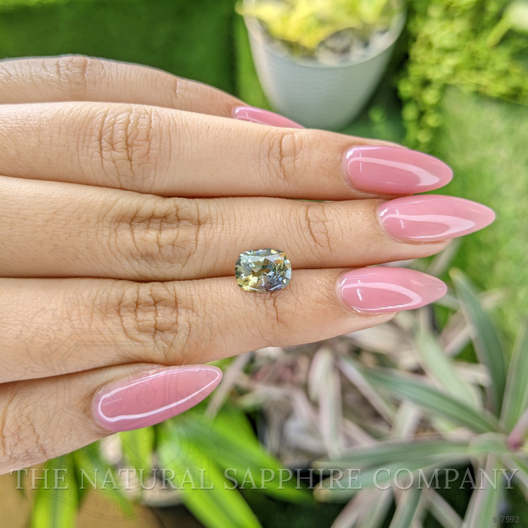 2.29 Ct. Bi Color Sapphire from Ceylon (Sri Lanka)