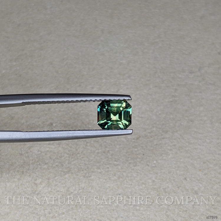 1.27 Ct. Bluish Green Sapphire from Ceylon (Sri Lanka)