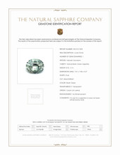 3.14 Ct. Bluish Green Sapphire from Ceylon (Sri Lanka) Scan Report