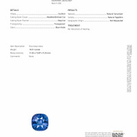 10.31 Ct. Color Change Sapphire from Ceylon (Sri Lanka) Scan Report