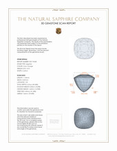 10.31 Ct. Color Change Sapphire from Ceylon (Sri Lanka) 3 D Scan Report