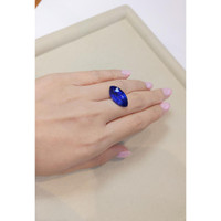 12.18 Ct. Blue Sapphire from Ceylon (Sri Lanka) Life Style