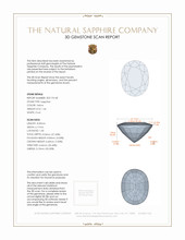 1.46 Ct. Yellow Sapphire from Ceylon (Sri Lanka) 3 D Scan Report