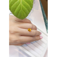 2.56 Ct. Yellowish Orange Sapphire from Ceylon (Sri Lanka) Life Style