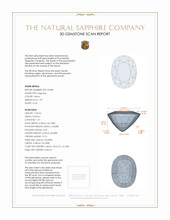 1.49 Ct. Sapphire from Ceylon (Sri Lanka) 3 D Scan Report