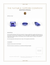 4.08 Ct. Purplish Blue Sapphire from Ceylon (Sri Lanka) Appraisal