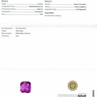3.03 Ct. Pink Sapphire from Ceylon (Sri Lanka) Scan Report
