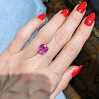 3.03 Ct. Pink Sapphire from Ceylon (Sri Lanka) Life Style