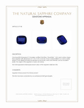 5.05 Ct. Blue Sapphire from Ceylon (Sri Lanka) Appraisal