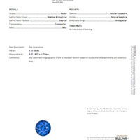 4.10 Ct. Blue Sapphire from Madagascar Scan Report