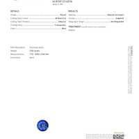 2.06 Ct. Blue Sapphire from Ceylon (Sri Lanka) Scan Report