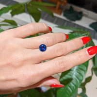 2.06 Ct. Blue Sapphire from Ceylon (Sri Lanka) Life Style