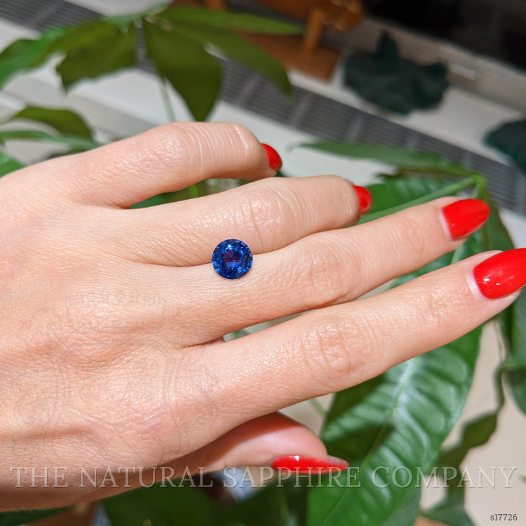 2.06 Ct. Blue Sapphire from Ceylon (Sri Lanka)