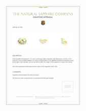 1.76 Ct. Yellow Sapphire from Ceylon (Sri Lanka) Appraisal