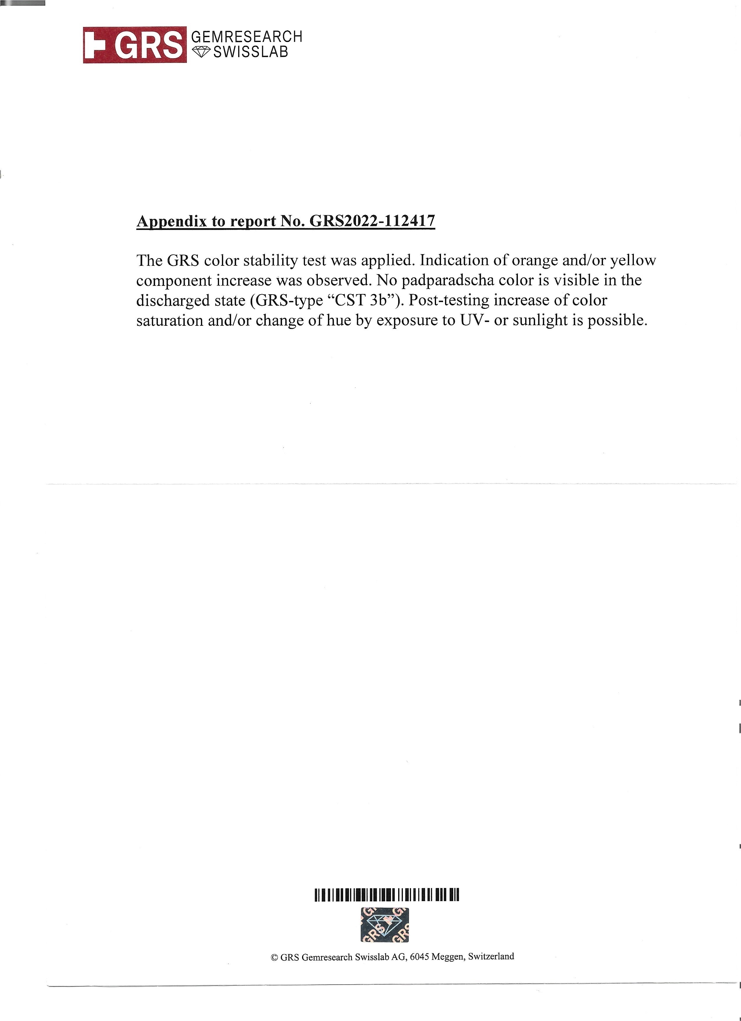 33.61 Ct. Pink Sapphire from Ceylon (Sri Lanka)