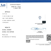 6.67 Ct. Sapphire from Ceylon (Sri Lanka) Scan Report