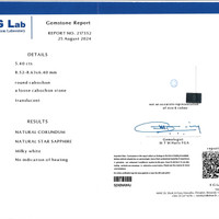 5.40 Ct. Sapphire from Ceylon (Sri Lanka) Scan Report